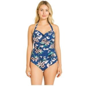 Sunseeker Australia Halter Navy Tankini Size US 12